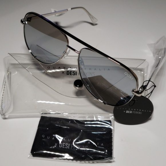NWT Quay Australia Desi Perkins High Key Aviators - Picture 2 of 6